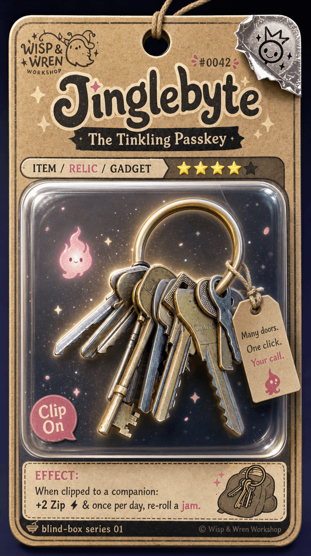 Jinglebyte, the Tinkling Passkey, the other parent card