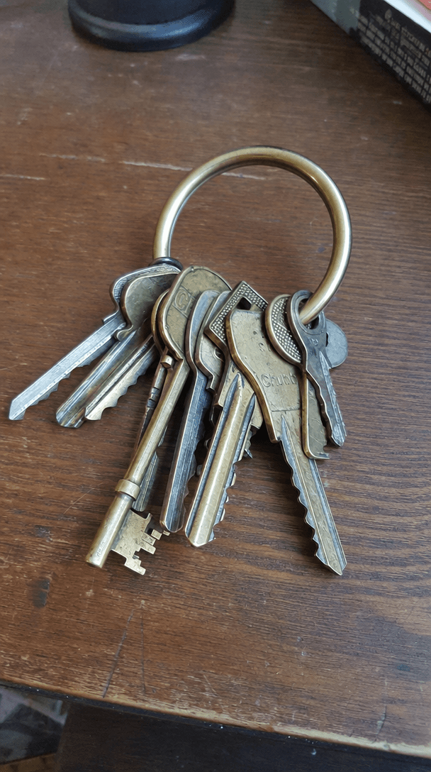 The original photo: a bunch of house keys